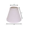 4" White Set of 6 Chandelier No Slub Lampshades