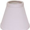 4" White Set of 6 Chandelier No Slub Lampshades