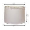 13" White Throwback Drum No Slub Lampshade
