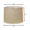 13" Light Wheat Throwback Drum Linen Lampshade