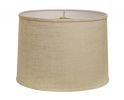 13" Light Wheat Throwback Drum Linen Lampshade