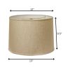 13" Dark Wheat Throwback Drum Linen Lampshade