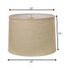 14" Light Wheat Throwback Drum Linen Lampshade