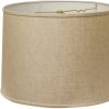 14" Dark Wheat Throwback Drum Linen Lampshade