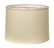 15" Ivory Throwback Drum No Slub Lampshade