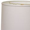 15" White Throwback Drum No Slub Lampshade