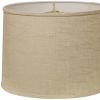 15" Light Wheat Throwback Drum Linen Lampshade