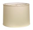 16" White Throwback Drum No Slub Lampshade