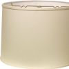 16" White Throwback Drum No Slub Lampshade
