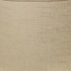 16" Light Wheat Throwback Drum Linen Lampshade