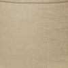 17" Light Wheat Throwback Drum Linen Lampshade