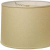 17" Parchment Biege Throwback Drum Linen Lampshade