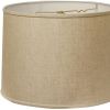 17" Dark Wheat Throwback Drum Linen Lampshade