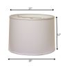 18" White Throwback Drum No Slub Lampshade