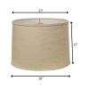 18" Light Wheat Throwback Drum Linen Lampshade