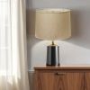 18" Dark Wheat Throwback Drum Linen Lampshade
