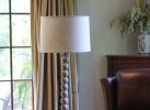 18" Dark Wheat Throwback Drum Linen Lampshade
