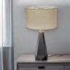 12" Dark Wheat Throwback Oval Linen Lampshade