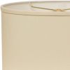 16" Ivory Throwback Oval No Slub Lampshade