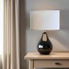16" White Throwback Oval No Slub Lampshade