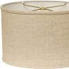 16" Light Wheat Throwback Oval Linen Lampshade