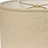 18" Light Wheat Throwback Oval Linen Lampshade