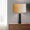 18" Parchment Biege Throwback Oval Linen Lampshade