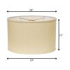 18" Parchment Biege Throwback Oval Linen Lampshade