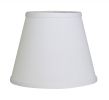 8" White Hardback Empire No Slub Lampshade