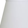 8" White Hardback Empire No Slub Lampshade