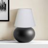 8" White Hardback Empire No Slub Lampshade