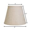 8" Light Wheat Hardback Empire Linen Lampshade