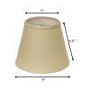8" Parchment Biege Hardback Empire Linen Lampshade