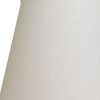 8" White Hardback Empire Linen Lampshade