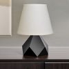 8" White Hardback Empire Linen Lampshade