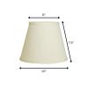 10" Ivory Hardback Empire No Slub Lampshade