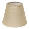 10" Dark Wheat Hardback Empire Linen Lampshade