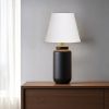 10" White Hardback Empire Linen Lampshade