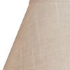 12" Light Wheat Premium Empire Slanted Linen Lampshade