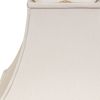 10" White Premium Square Bell Slanted No Slub Lampshade