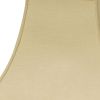 10" Parchment Biege Premium Square Bell Slanted Linen Lampshade