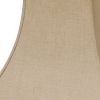 10" Dark Wheat Premium Square Bell Slanted Linen Lampshade