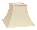 12" Ivory Premium Square Bell Slanted No Slub Lampshade