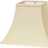 12" Ivory Premium Square Bell Slanted No Slub Lampshade