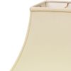 12" Ivory Premium Square Bell Slanted No Slub Lampshade