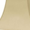 14" Parchment Biege Premium Square Bell Slanted Linen Lampshade