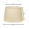 14" Ivory Rounded Empire Slanted No Slub Lampshade