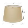 16" Parchment Biege Rounded Empire Slanted Linen Lampshade