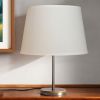 16" White Rounded Empire Slanted Linen Lampshade