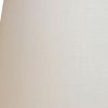 16" White Rounded Empire Slanted Linen Lampshade